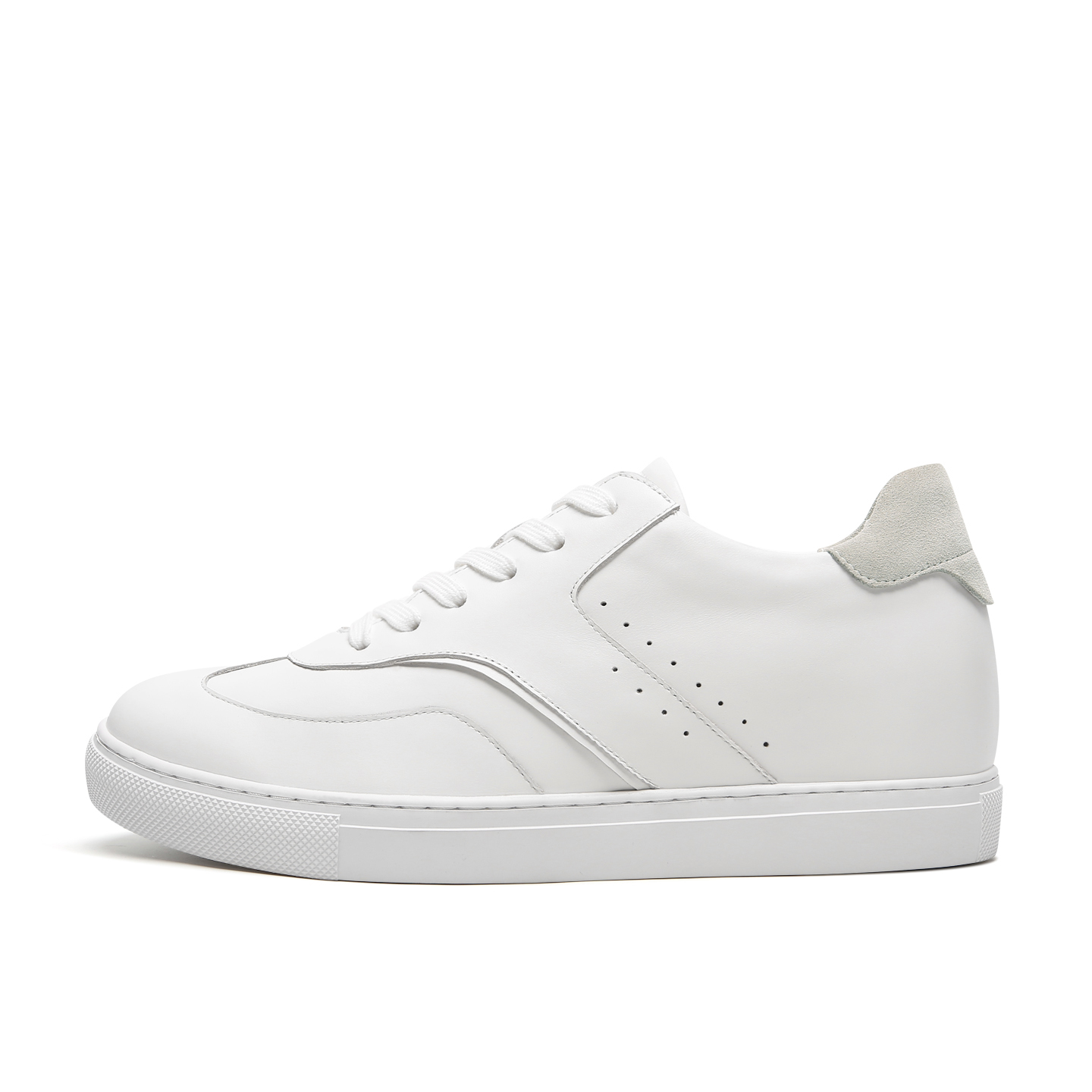 2025 New Men's White Casual Sneakers Korean Style Sports Shoes Trendy  Lace-Up for Spring Summer Skateboarding Shoes