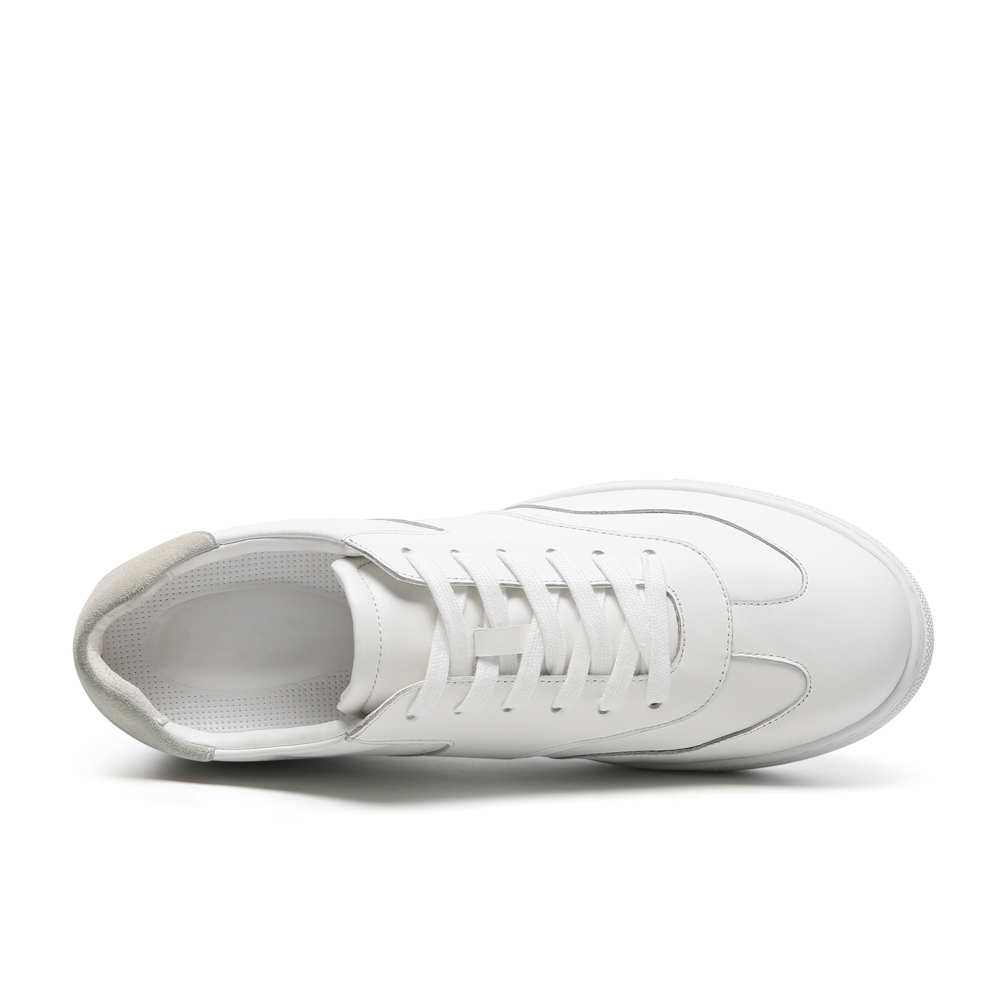 2025 New Men's White Casual Sneakers Korean Style Sports Shoes Trendy  Lace-Up for Spring Summer Skateboarding Shoes