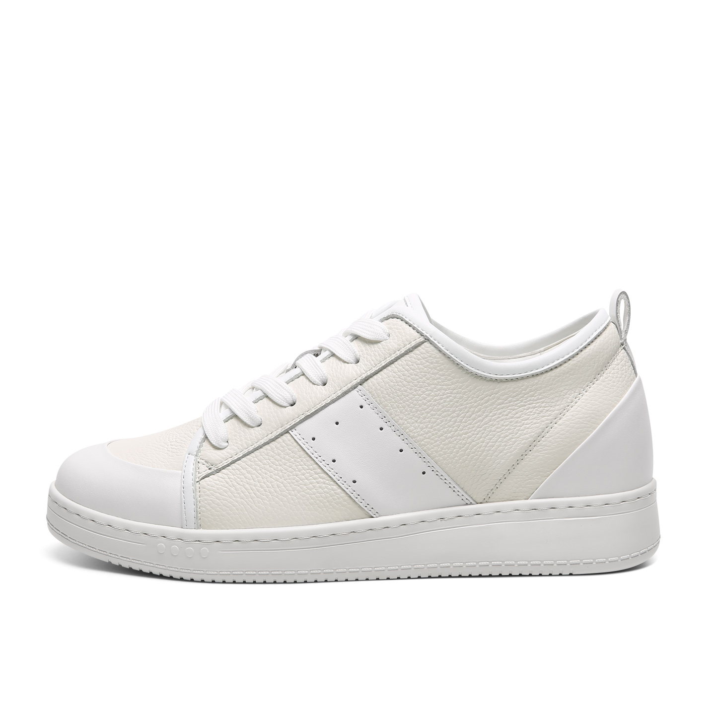 Newest Custom White Walking Sport Sneaker Hiking Shoes Fashion Leather Casual Flats with Breathable Sheepskin Lining