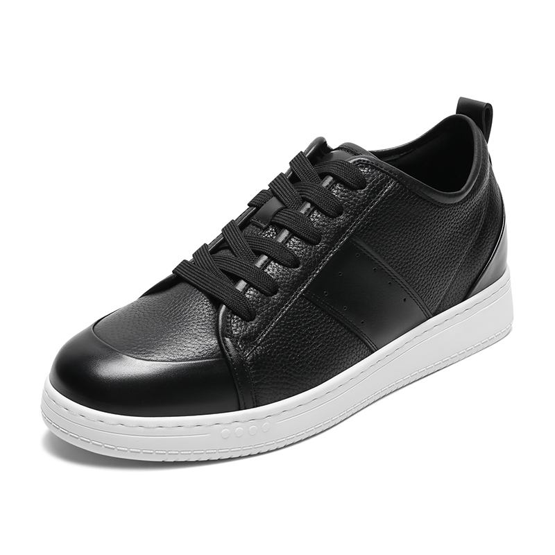 2025 New Products Ideas Men's Casual Shoes Walking Style Italian Business Genuine Cow Leather Soft Shoes Oxfords Black Sneakers