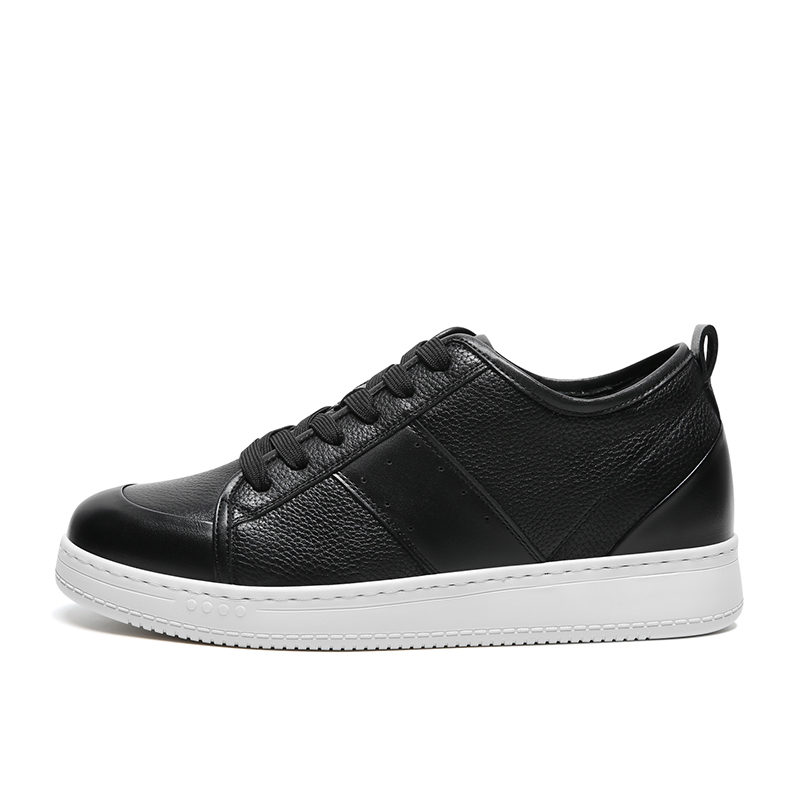 2025 New Products Ideas Men's Casual Shoes Walking Style Italian Business Genuine Cow Leather Soft Shoes Oxfords Black Sneakers