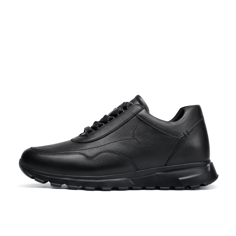 OEM men sports elevator sneakers height raising  7cm sneaker height increasing elevator shoes