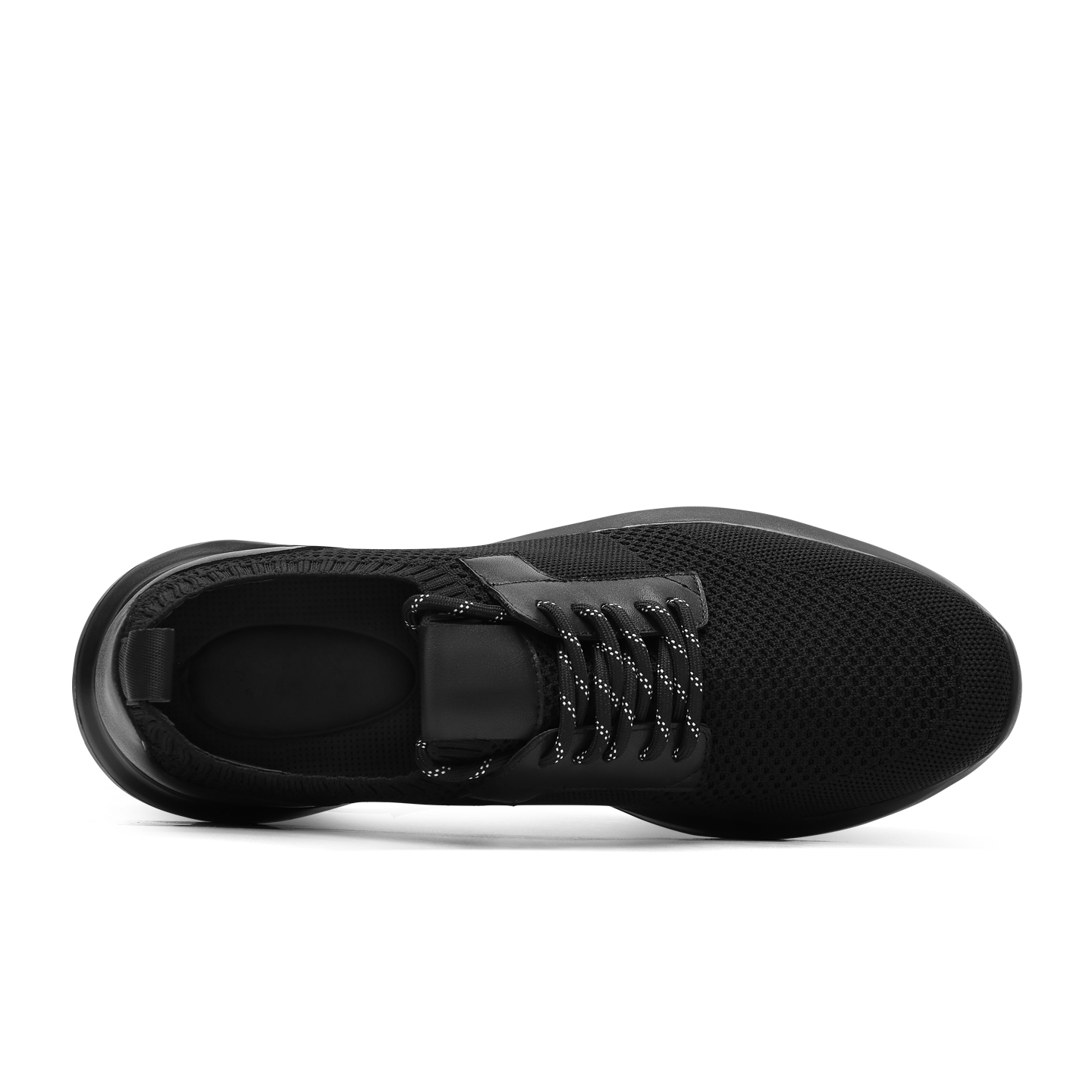 2025 Trending Newest Black Walking Sport Sneakers Hiking Shoes Fashion Leather Casual Flats with Breathable Lining