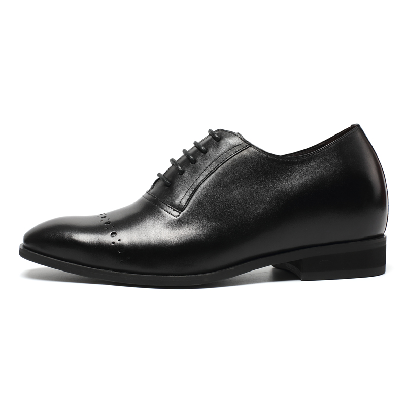New Lifting Men Leather OEM Dress Oxford Height Increasing Elevator Shoes