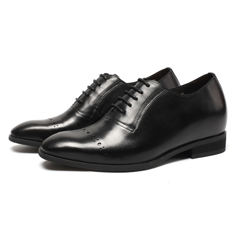 New Lifting Men Leather OEM Dress Oxford Height Increasing Elevator Shoes