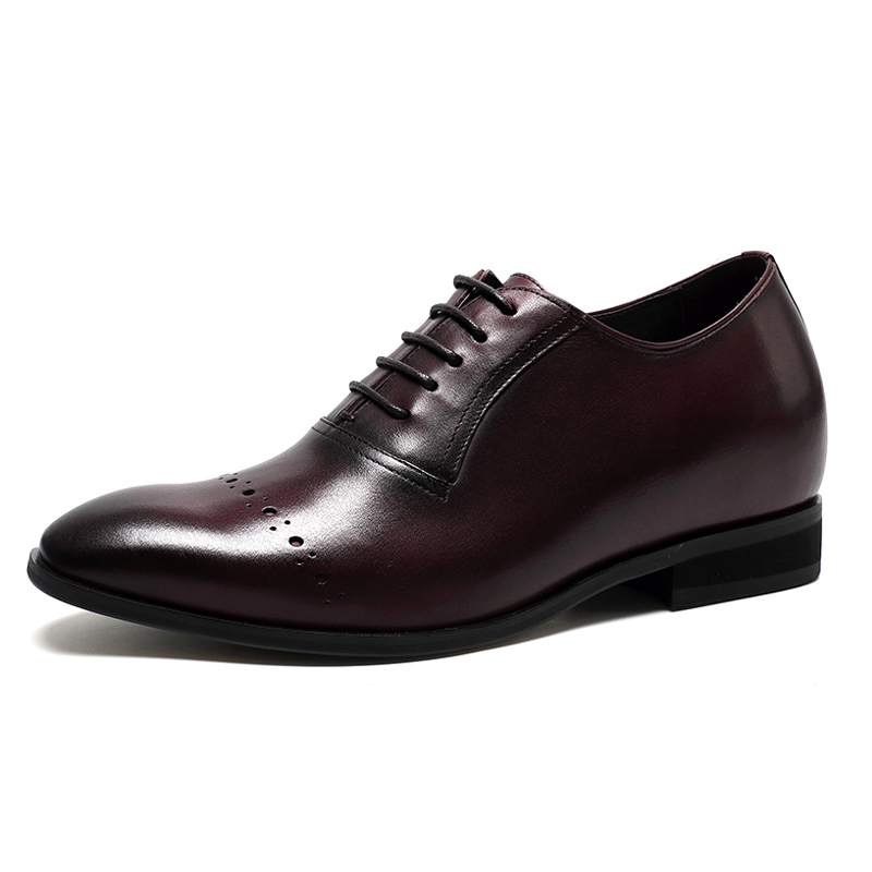 Factory Elegant Stylish dress genuine leather elevator shoes men