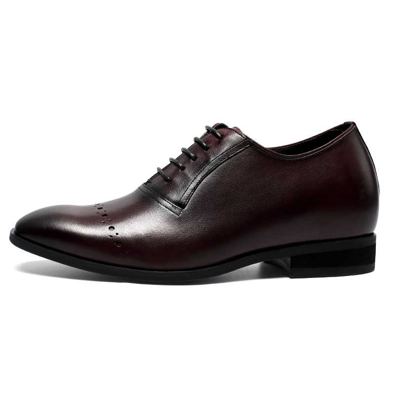Factory Elegant Stylish dress genuine leather elevator shoes men