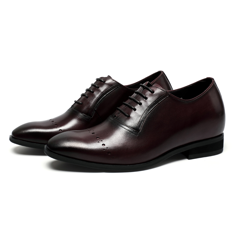 Factory Elegant Stylish dress genuine leather elevator shoes men
