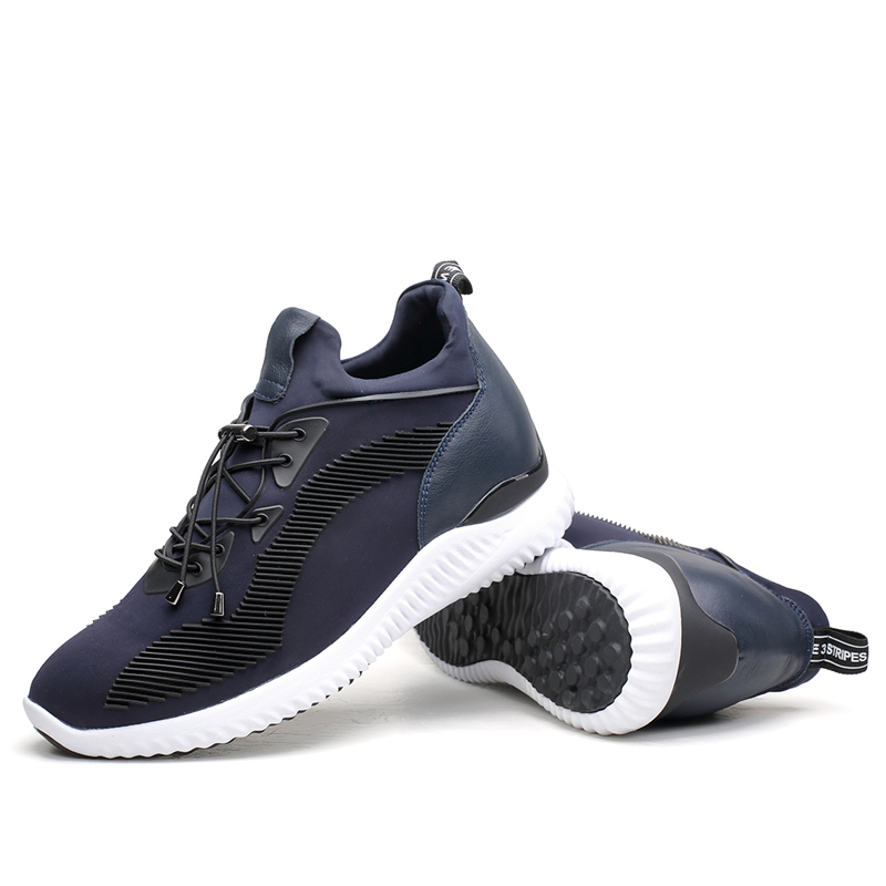 OEM wholesale Fashion Style sportelastic men sneakers elevator shoes