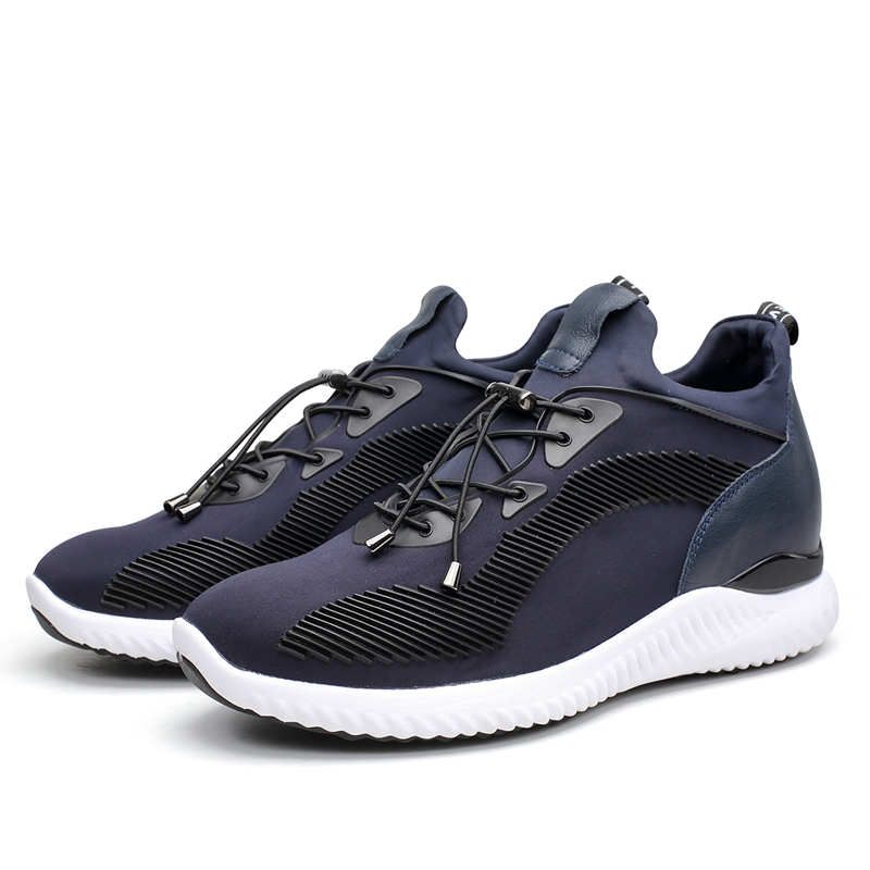 OEM wholesale Fashion Style sportelastic men sneakers elevator shoes