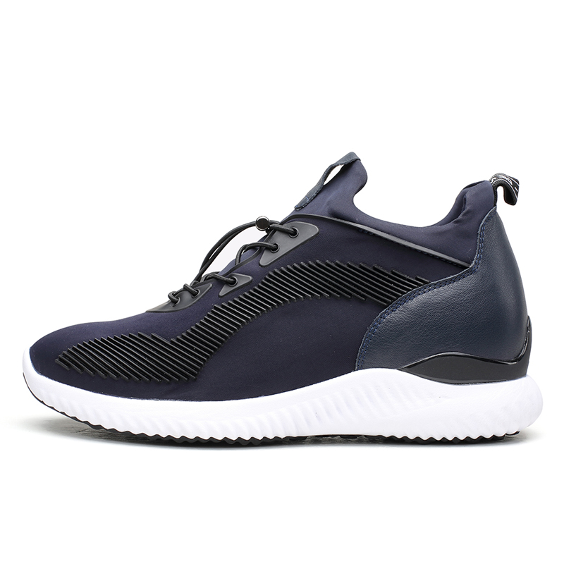 OEM wholesale Fashion Style sportelastic men sneakers elevator shoes