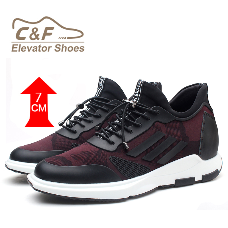 Fashion 7cm Height Increasing Sport Elevator Shoes