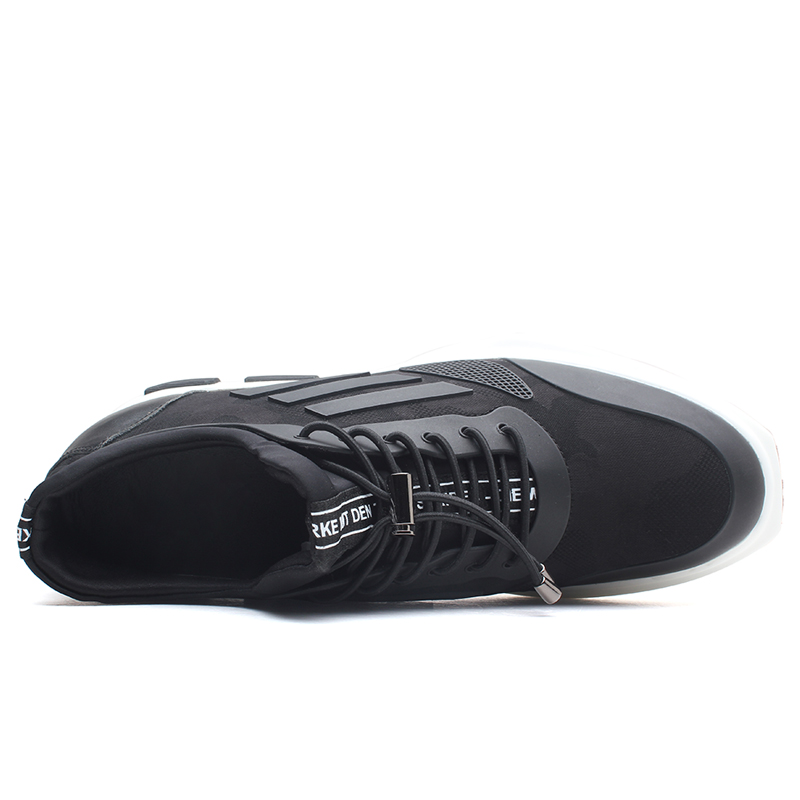 Height Increasing Black 10cm Men Sport Shoes