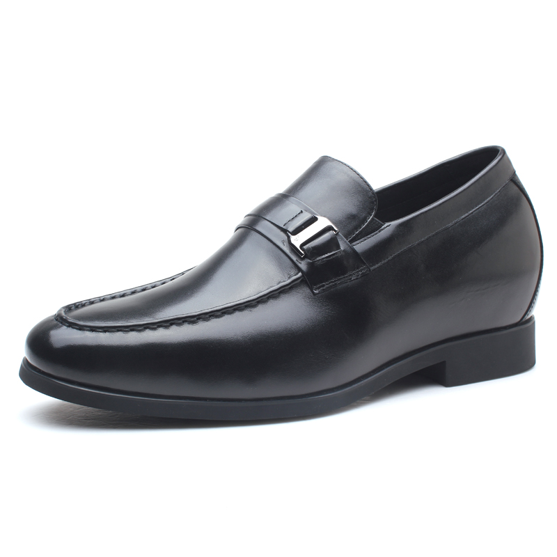 Male high-class business leather men loafer Dress Elevator shoes