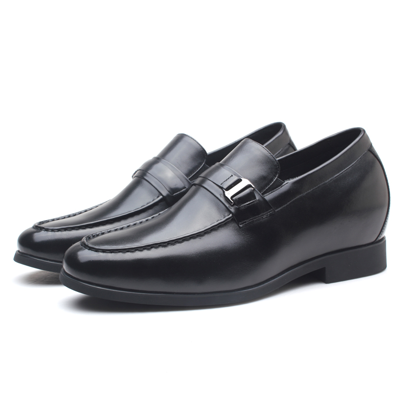 Male high-class business leather men loafer Dress Elevator shoes