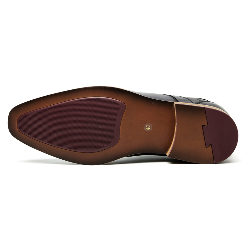 Genuine leather elevator formal wedding dress shoes men