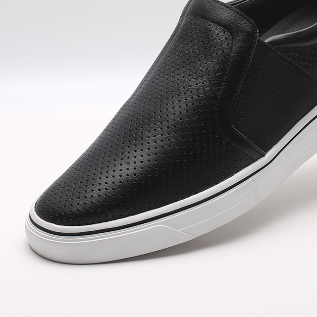 Genuine leather casual height increasing sandals for men