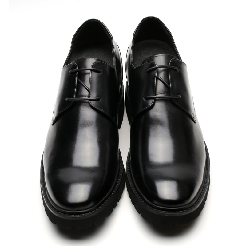 Black 10cm Fashion Dress Elevator Shoes