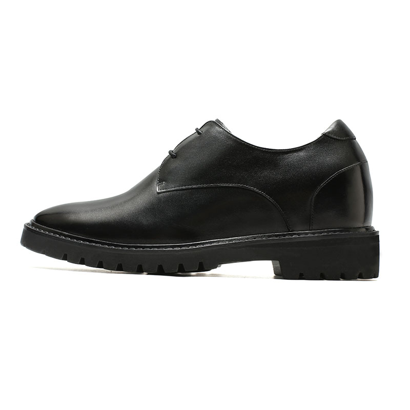 Black 10cm Fashion Dress Elevator Shoes