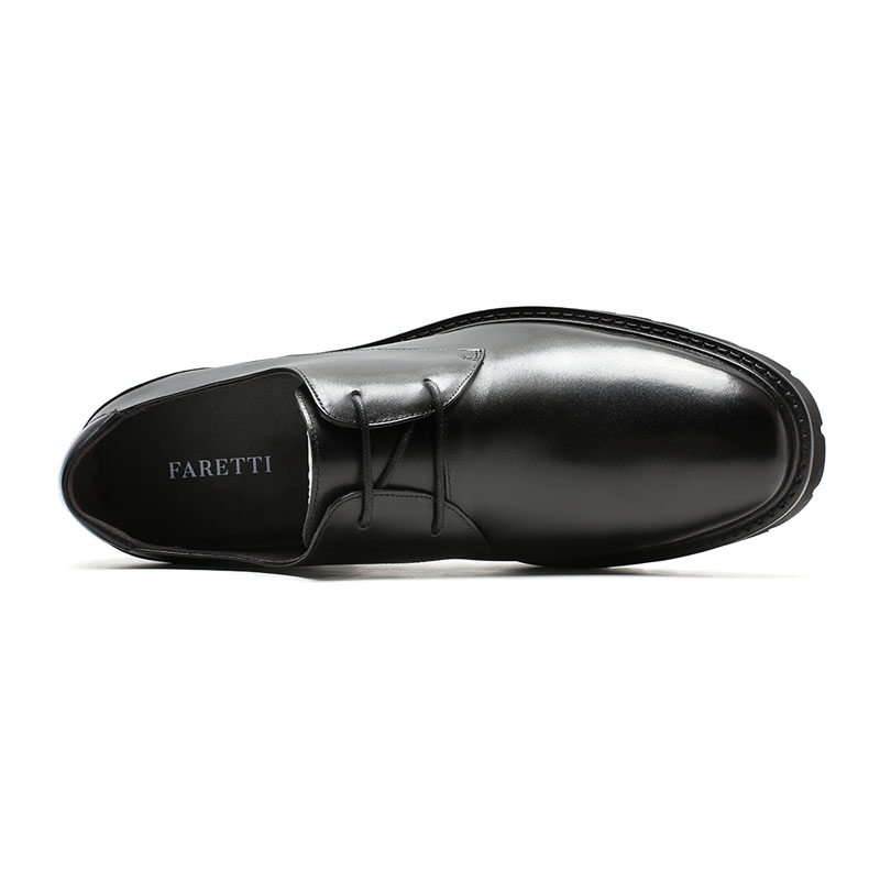 Black 10cm Fashion Dress Elevator Shoes