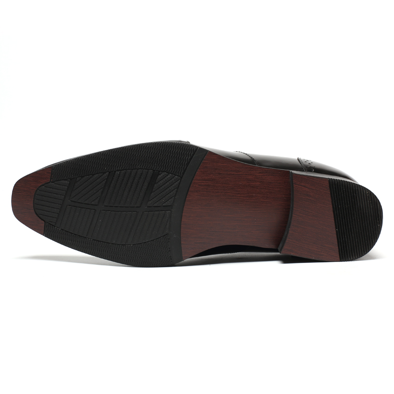 Handmade patent leather wedding elevator dress shoes men