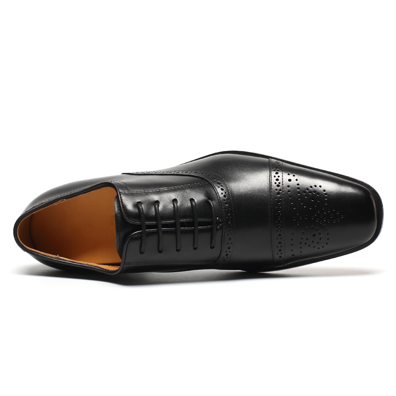 wholesale Top grade OEM brands leather Dress Elevator Shoes Men