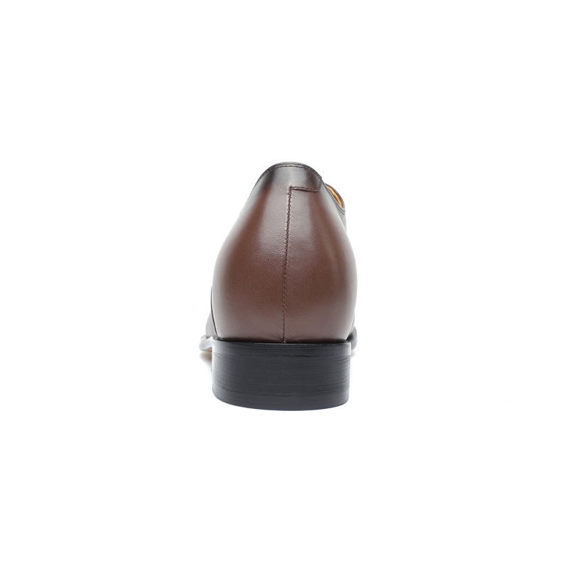 Fashion brown italian dress elevator shoes for men