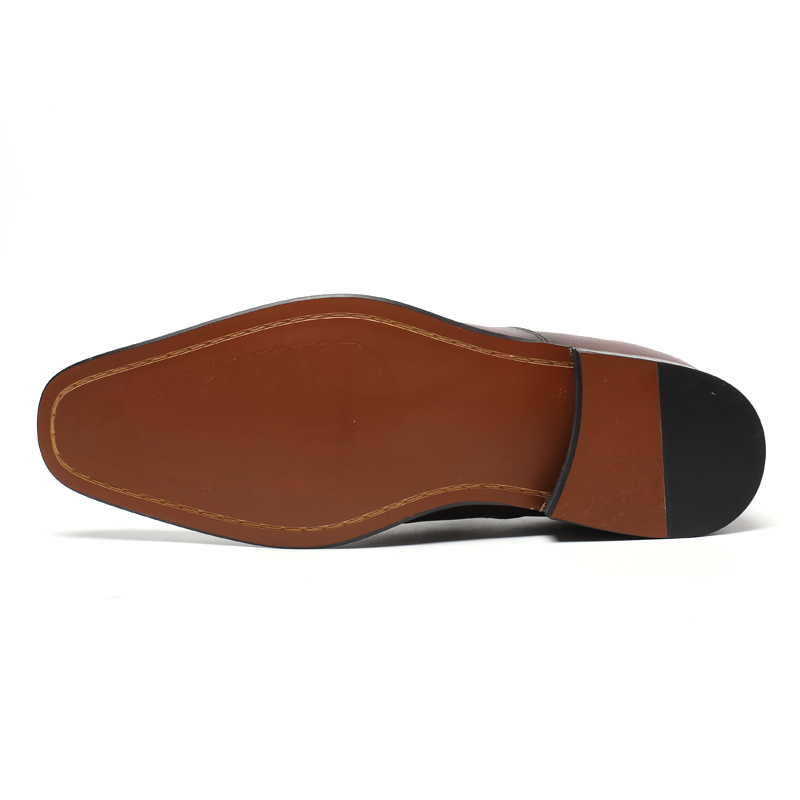 Fashion brown italian dress elevator shoes for men