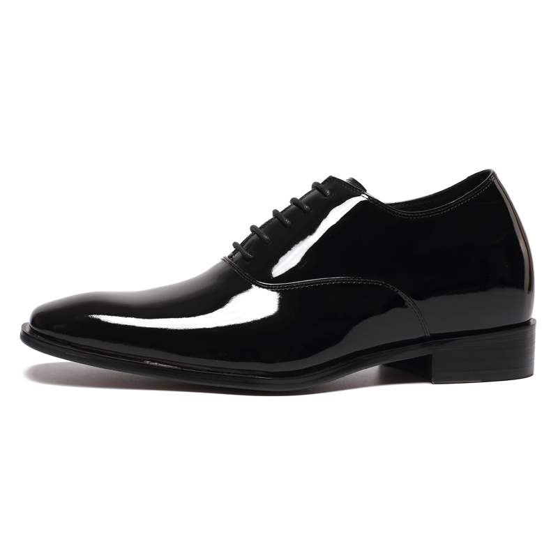High-end patent genuine leather wholesale mens dress elevator shoes