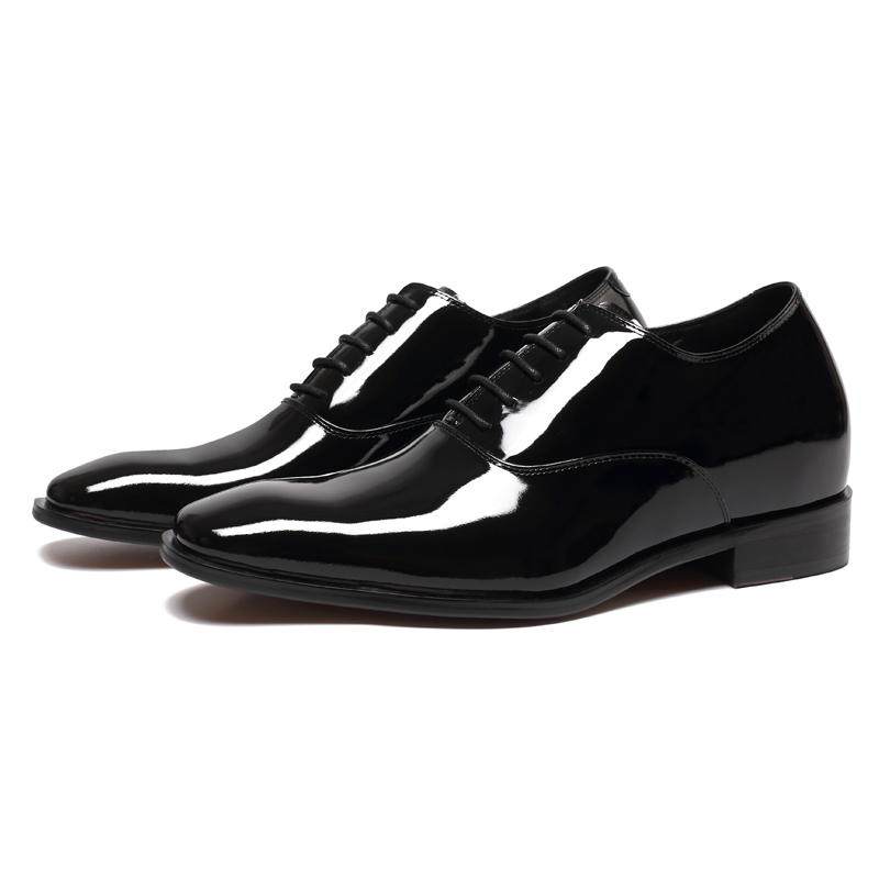 High-end patent genuine leather wholesale mens dress elevator shoes