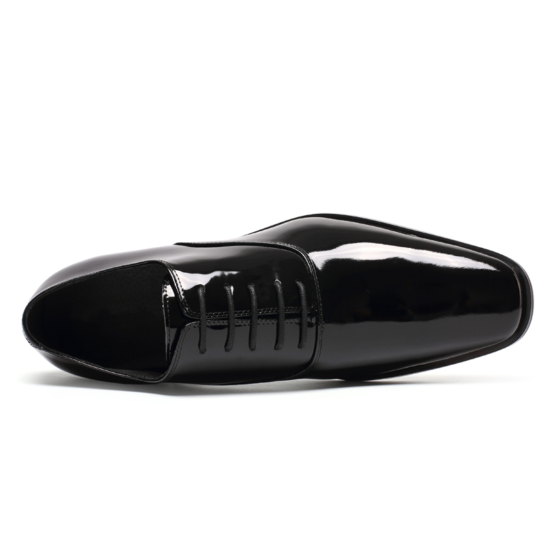 High-end patent genuine leather wholesale mens dress elevator shoes