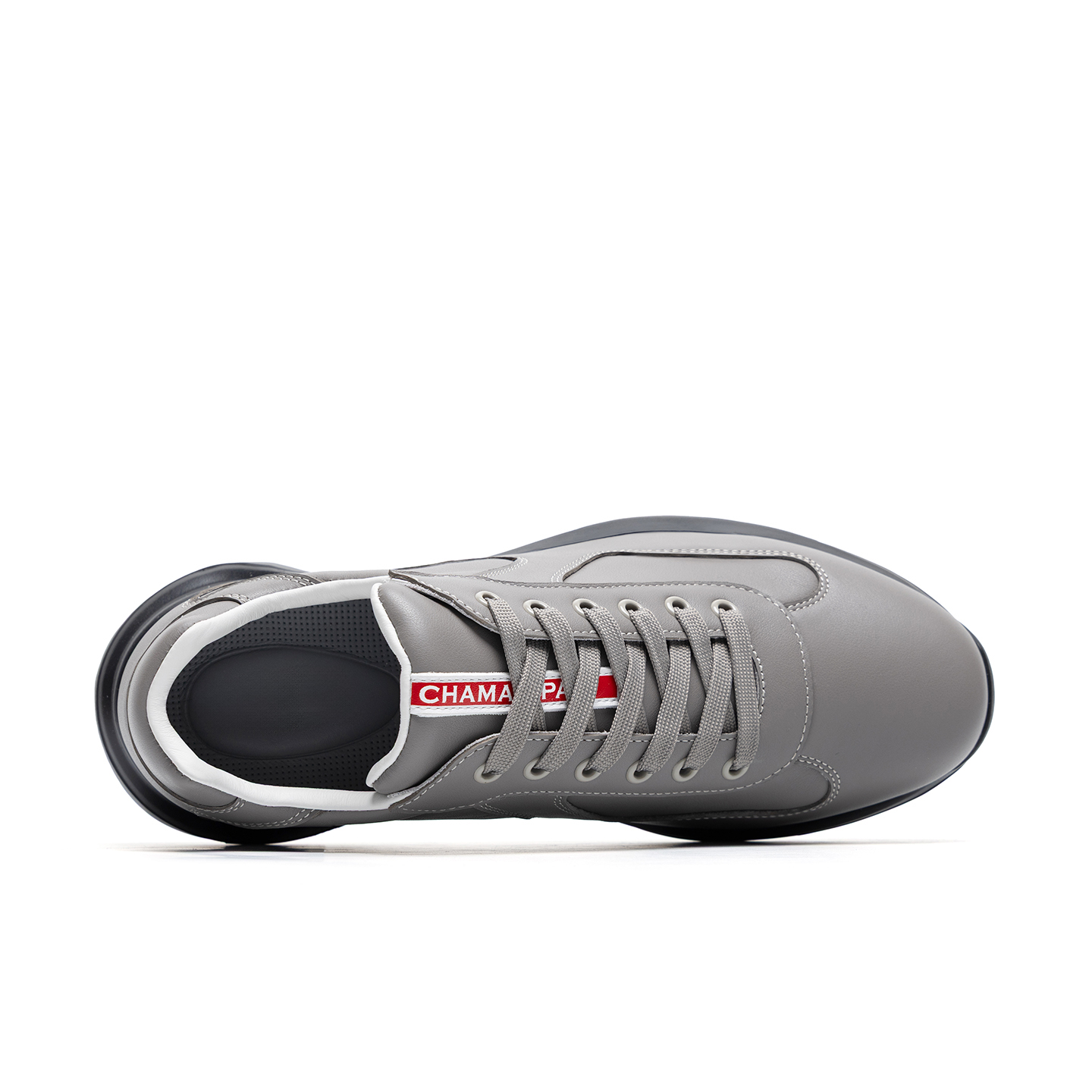 2025 New Arrival High Quality Luxury Casual Running Shoes Sneakers Genuine Leather Breathable Round Toe Men Sports Shoes Height Increasing 7cm