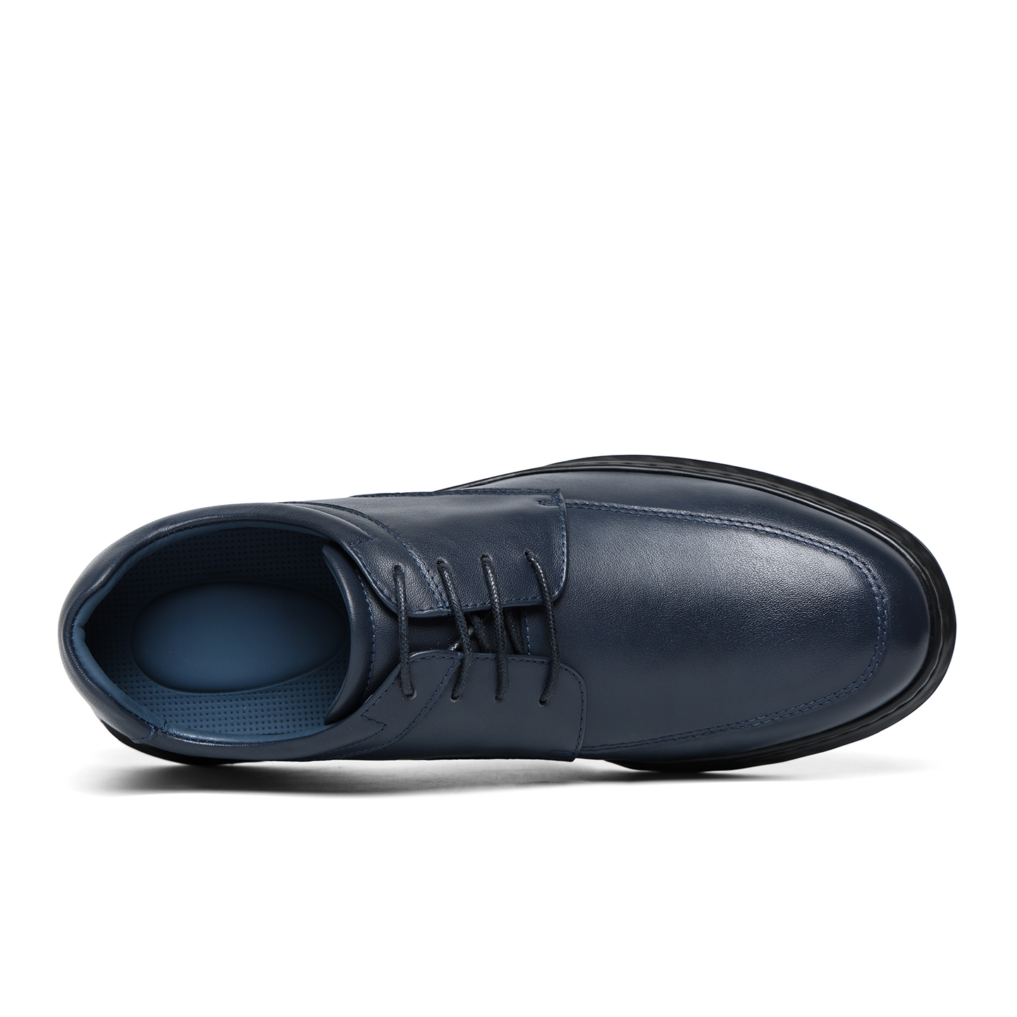 2025 New Arrival Factory Customization Men's Comfort Dress Shoes & Oxfords Cowhide Square-Toe Banded Lace Height Increasing 6cm