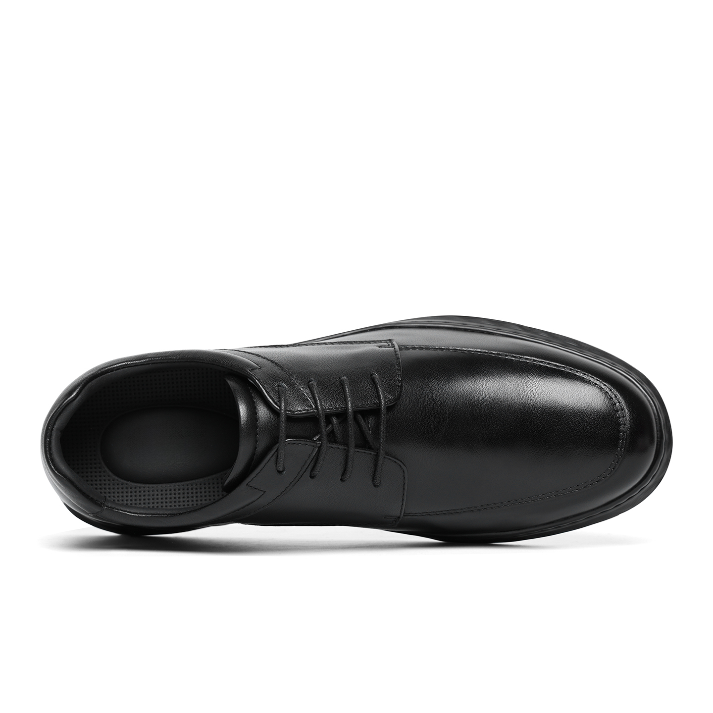 2025 New Arrival Factory Customization Men's Comfort Dress Shoes & Oxfords Cowhide Square-Toe Banded Lace Height Increasing 6cm