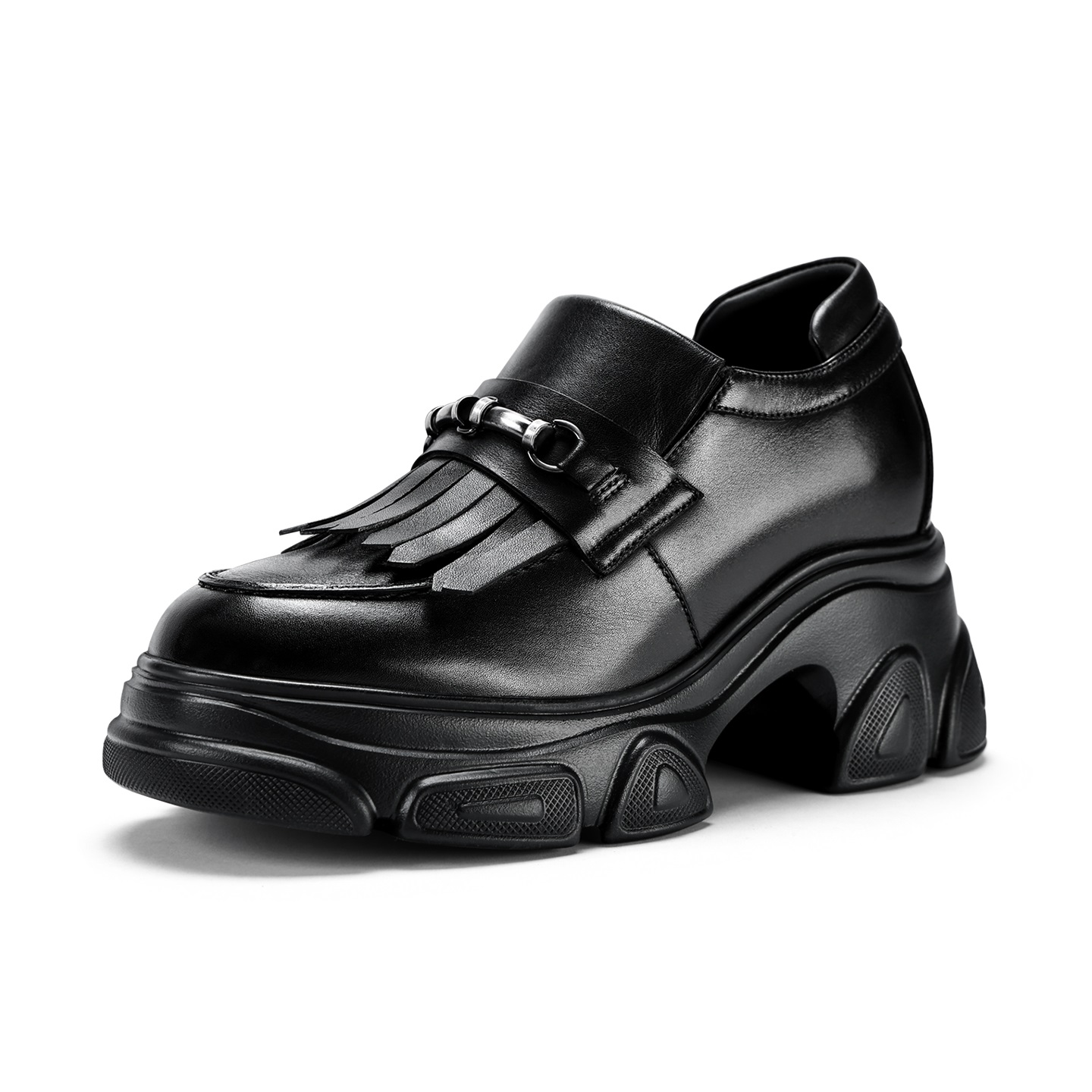 Dropshipping Custom Logo 2025 Fashion Leather Loafer Women Casual Dress Shoes