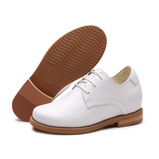 White 7cm Height Height Lady Casual Dress Shoes