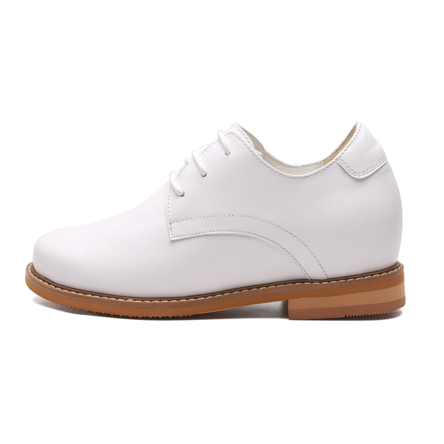 White 7cm Height Height Lady Casual Dress Shoes