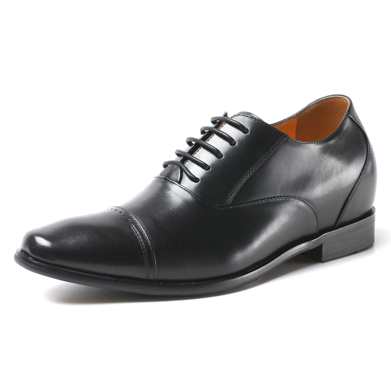 British designer handmade genuine leather men dress elevator shoes