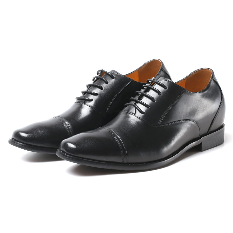 British designer handmade genuine leather men dress elevator shoes