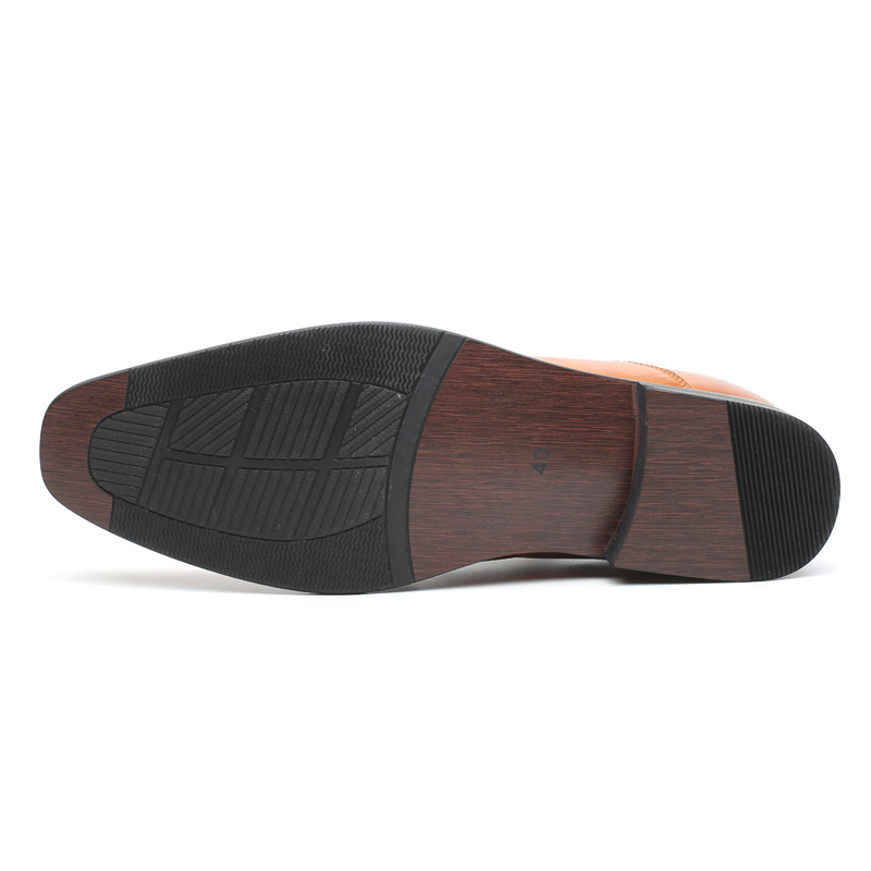 CF Elegant Brown Color Calf Leather Dress Elevator Shoes Men