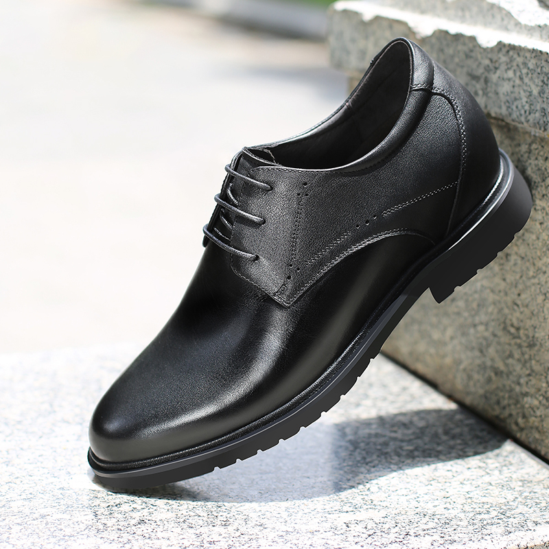 Factory custom professional Manager's formal shoes black classic height increasing dress shoes business flexible and comfort