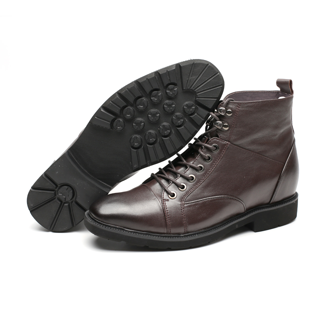 Genuine leather elevator boots formal dress shoes for men