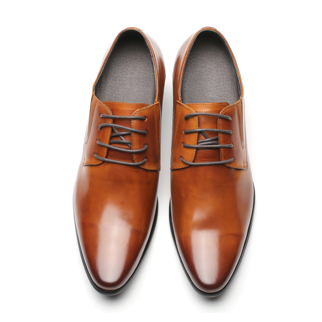 Chinese guangzhou shoes supplier soft calf leather party elevator dress shoes