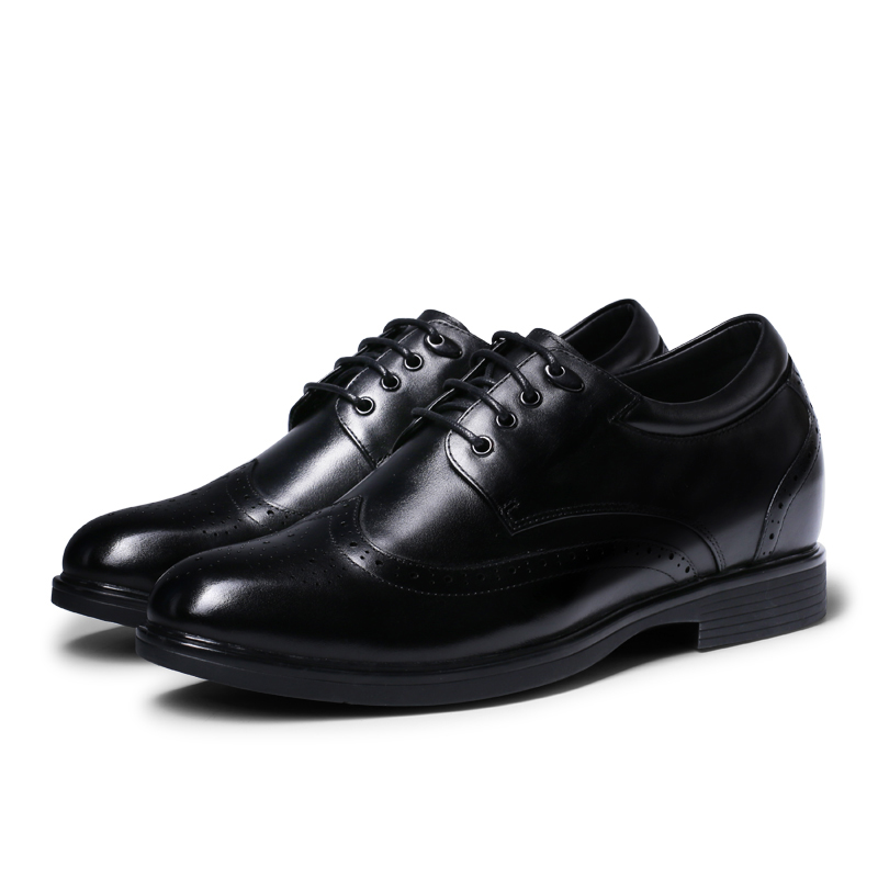 Private custom high quality Embossing real leather business formal dress man