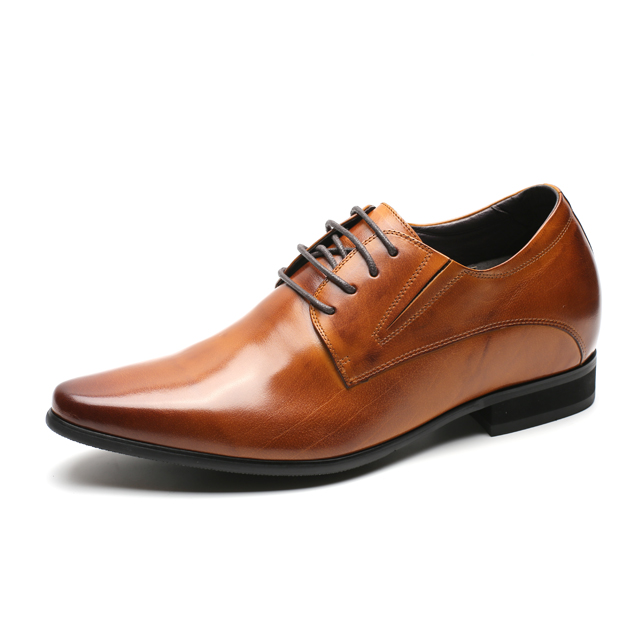 Chinese guangzhou shoes supplier soft calf leather party elevator dress shoes