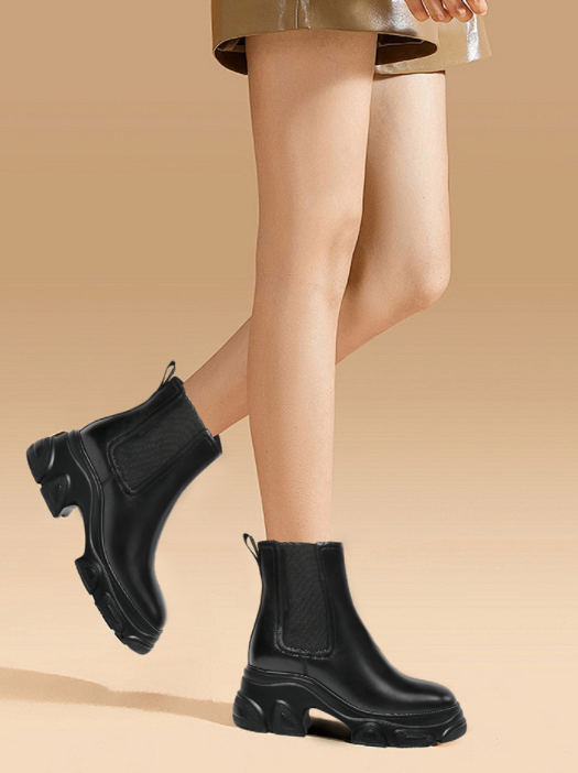 2025 New Arrival Girl Boots Hight Quality Custom Logo Fashionable Design Thick-soled Anti-Slip Outdoor Boots for Women Height Increasing 9cm
