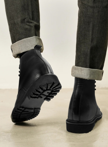 2025 New Arrival Leather Boots Men Winter Rounded Business Casual Leather Shoes Men Ankle Boots