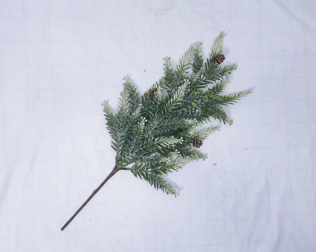 Imitation Christmas branch of silver mangrove a