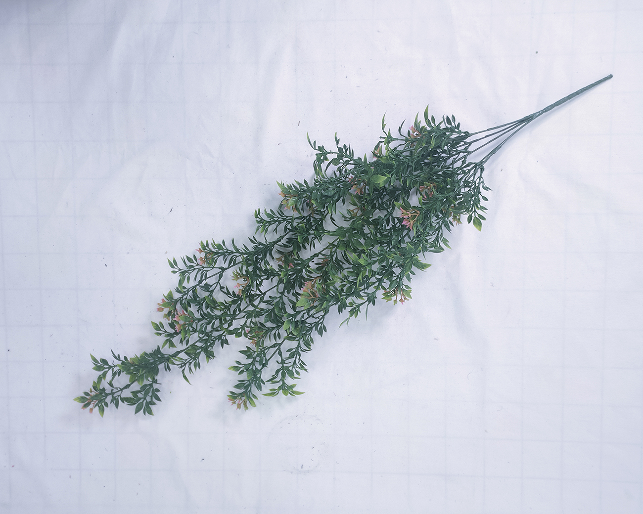 Simulated hanging vine with bean leaf and bean flower