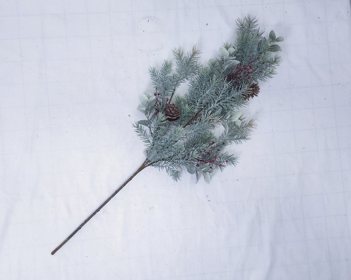 Angel pine green mint Carnival Christmas fruit simulation Christmas branch